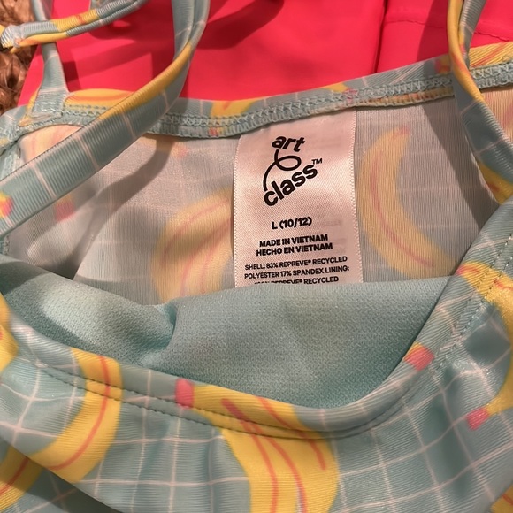 Girls 10/12 assortment of swimsuits and swimsuit long sleeve swim top. Excellent - Picture 4 of 11